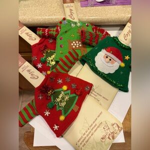 Holiday Wine Bottle Ugly Sweaters 4 Christmas Ugly Sweater Craze Wembley NEW